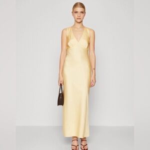 Abercrombie Cowl Back Satin Dress